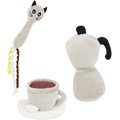Frisco Brunch Coffee Set Plush Cat Toy with Catnip, 3 count