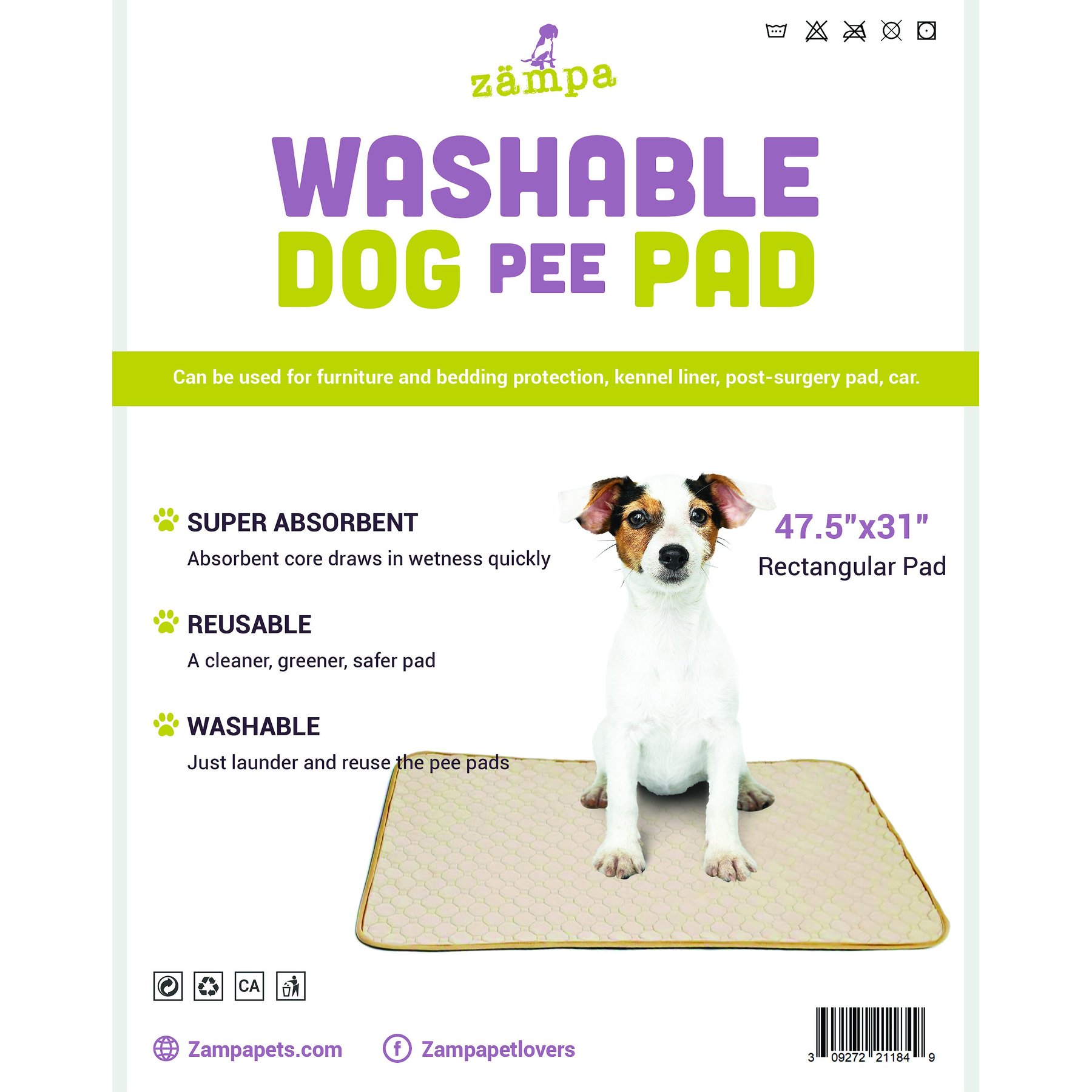 Waterproof Dog Food Mat Washable Dog Pee Pads Non-slip Absorbent Dog Bowl Mat  Large Washable Puppy Pee Pads for Dogs Doggy Cats Reusable 