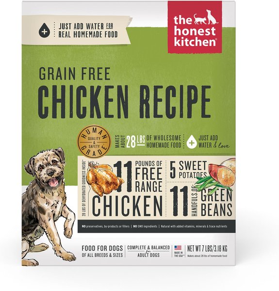 The Honest Kitchen Chicken Recipe Grain-Free Dehydrated Dog Food, 7-lb box slide 1 of 11