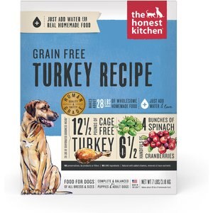 The Honest Kitchen Turkey Recipe Grain-Free Dehydrated Dog Food, 7-lb box