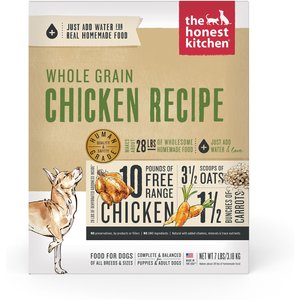 The Honest Kitchen Whole Grain Chicken Recipe Dehydrated Dog Food, 7-lb box
