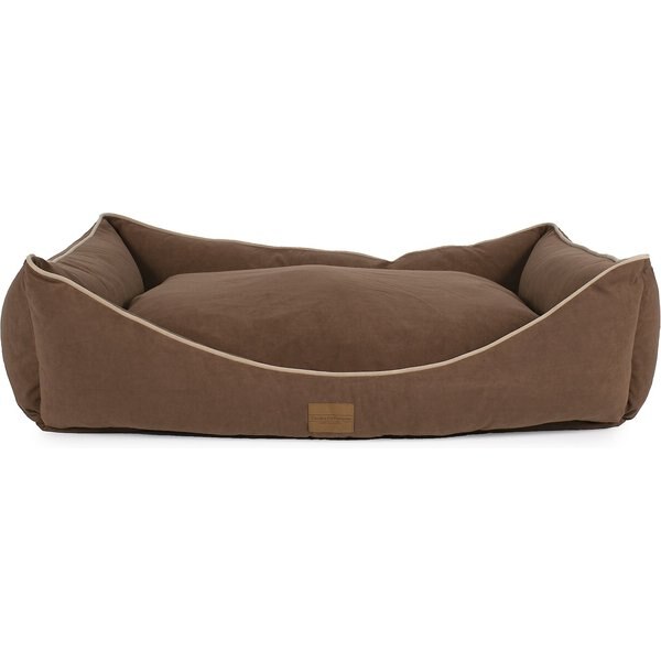 Carolina Pet Classic Canvas Low Profile Kuddler Bolster Dog Bed with Removable Cover
