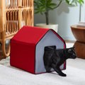 Frisco Indoor Unheated Cat House, Red