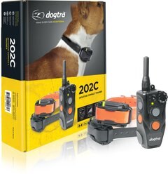 Dogtra 202C Training E-Collar Waterproof One-Handed Operation Dog Remote, 2 count