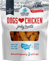 Farmland Traditions Dogs Love Chicken Grain-Free Jerky Dog Treats, 16-oz bag