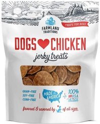Farmland Traditions Dogs Love Chicken Grain-Free Jerky Dog Treats, 16-oz bag, pack of 2
