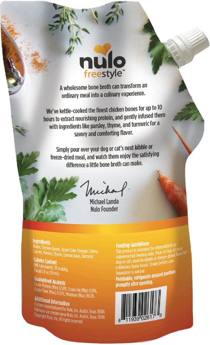 Nulo Hydrate Rotisserie Chicken Flavor Water Enhancer Liquid Dog Supplement, 1.62-fl oz, case of 12