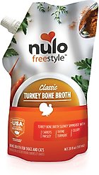 Nulo FreeStyle Grain-Free Classic Turkey Bone Broth Dog & Cat Topper, 20-oz pouch