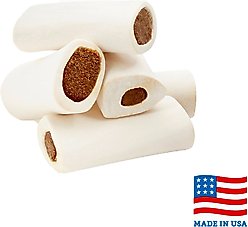 Bones & Chews Made in USA Chicken & Rice Flavored Filled Bone Dog Treats, 5 count