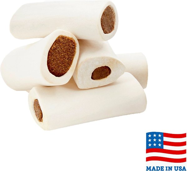 Bones & Chews Made in USA Chicken & Rice Flavored Filled Bone Dog Treats, 5 count slide 1 of 7