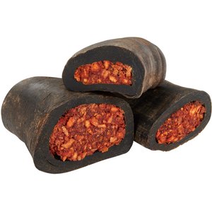 Bones & Chews Cheese & Bacon Flavor Stuffed Water Buffalo Horn Dog Treats, 3 count