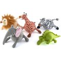 P.L.A.Y. Pet Lifestyle & You Safari Squeaky Dog Toy, 5 count
