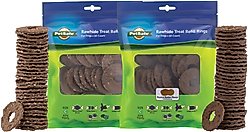 PetSafe Busy Buddy Peanut Butter & Rawhide Variety Pack Refill Rings Dog Treat, 60 count, Large