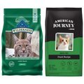 American Journey Duck Recipe Grain-Free Dry Cat Food, 5-lb bag + Blue Buffalo Wilderness Duck Recipe Grain-Free Dry Cat Food, 5-lb bag