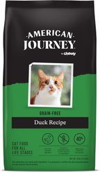 American Journey Duck Recipe Grain-Free Dry Cat Food, 5-lb bag + Blue Buffalo Wilderness Duck Recipe Grain-Free Dry Cat Food, 5-lb bag slide 2 of 9