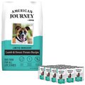 Bundle: American Journey Limited Ingredient Lamb & Sweet Potato Recipe Dry + Canned Dog Food