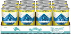 Blue Buffalo Life Protection Formula Healthy Weight Adult Chicken & Brown Rice Recipe Dry Dog Food, 15-lb bag + Blue Buffalo Homestyle Recipe Healthy Weight Chicken Dinner with Garden Vegetables & Brown Rice Canned Dog Food, 12.5-oz, case of 12 slide 2 of 7