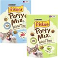 Friskies Party Mix Natural Yums Catnip Flavor Cat Treats, 6-oz bag + Friskies Party Mix Natural Yums with Real Tuna Cat Treats, 6-oz bag