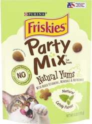 Friskies Party Mix Natural Yums Catnip Flavor Cat Treats, 6-oz bag + Friskies Party Mix Natural Yums with Real Tuna Cat Treats, 6-oz bag slide 2 of 7