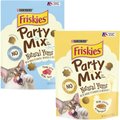 Friskies Party Mix Natural Yums with Real Chicken Cat Treats, 6-oz bag + Friskies Party Mix Natural Yums with Real Tuna Cat Treats, 6-oz bag
