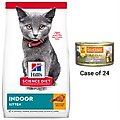Instinct Kitten Grain-Free Pate Real Chicken Recipe Natural Wet Canned Cat Food, 3-oz, case of 24 + Hill's Science Diet Indoor Kitten Dry Cat Food, 7-lb bag