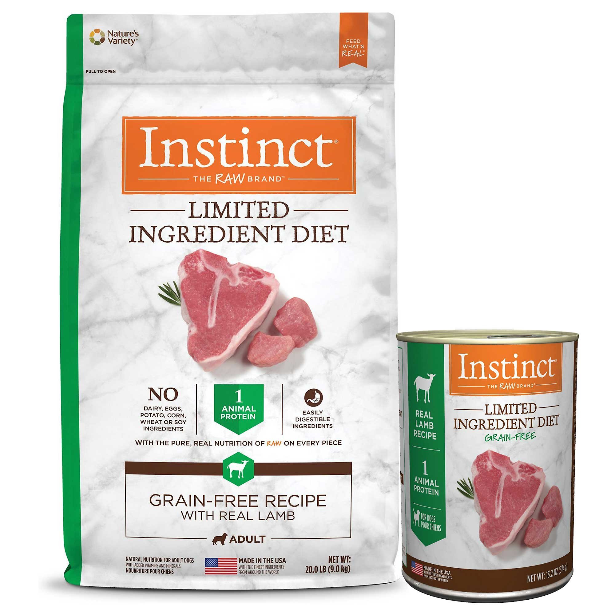 INSTINCT Limited Ingredient Diet Adult GrainFree Real Lamb Recipe Dry
