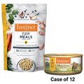 Instinct Original Grain-Free Pate Real Chicken Recipe Wet Canned Cat Food, 5.5-oz, case of 12 + Instinct Freeze-Dried Raw Meals Grain-Free Cage-Free Chicken Recipe Cat Food, 9.5-oz bag