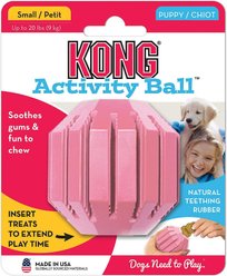 KONG Puppy Activity Ball Dog Toy, Color Varies, Small + KONG Stuff'N Puppy Ziggies Dog Treats, Small, 12 count slide 2 of 9