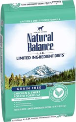 Natural Balance L.I.D. Limited Ingredient Diets Grain-Free Chicken & Sweet Potato Formula Dry Dog Food, 24-lb bag + Natural Balance L.I.T. Limited Ingredient Grain-Free Treats Sweet Potato & Chicken Formula Dog Treats, Regular, 14-oz bag slide 2 of 8