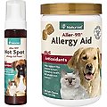NaturVet Aller-911 Allergy Aid Hot Spot Plus Aloe Vera Dog & Cat Foam, 8-oz bottle + NaturVet Aller-911 Allergy Aid Plus Antioxidants Cat & Dog Soft Chews, 180 count