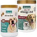 NaturVet All-In-One Support Soft Chews Dog Supplement, 120 count + NaturVet Aller-911 Allergy Aid Plus Antioxidants Cat & Dog Soft Chews, 180 count