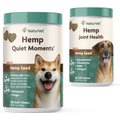 NaturVet Hemp Quiet Moments Plus Hemp Seed Dog Soft Chews, 180 count + NaturVet Hemp Joint Health Plus Hemp Seed Soft Chews Dog Supplement, 60 count