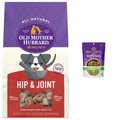 Old Mother Hubbard Mother's Solution's Hip & Joint Baked Dog Treats, 20-oz bag + Wellness CORE Bowl Boosters Joint Health Adult Dry Dog Food Topper, 4-oz bag