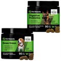 PetHonesty Digestive Probiotic Snacks Health Soft Chews Dog Supplement, 90 count + PetHonesty GrassGreen Snacks Cranberry Extract with Probiotics Soft Chews Dog Supplement, 90 count