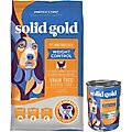 Solid Gold Fit & Fabulous Weight Control Grain-Free Chicken, Sweet Potato & Green Bean Dry Dog Food, 24-lb bag + Solid Gold Fit & Fabulous Chicken, Sweet Potato & Green Bean Weight Control Recipe Grain-Free Canned Dog Food, 13.2-oz, case of 6