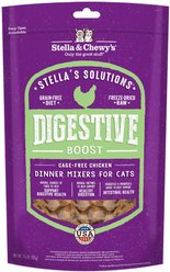 Stella & Chewy's Chick Chick Chicken Dinner Morsels Freeze-Dried Raw Cat Food, 18-oz bag + Stella & Chewy's Stella's Solutions Digestive Boost Chicken Freeze-Dried Raw Cat Food, 7.5-oz bag slide 2 of 7