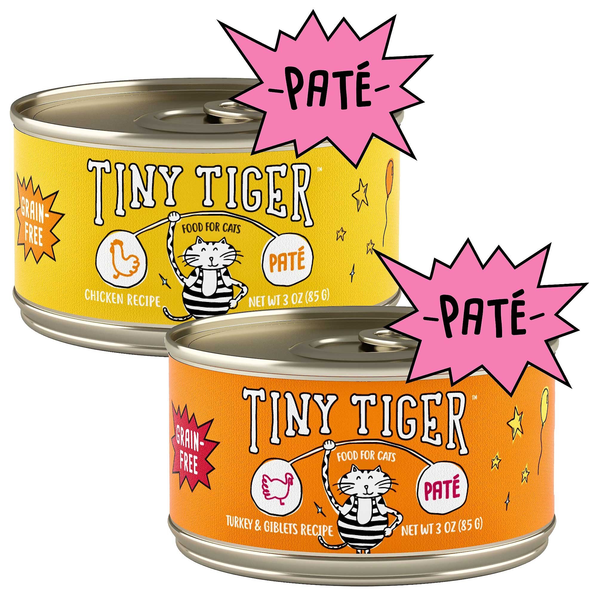 TINY TIGER Pate Chicken Recipe Grain Free Canned Cat Food Tiny