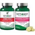 Vet's Best Healthy Coat Shed & Itch Relief Dog Supplement, 50 count + Vet's Best Seasonal Allergy Relief Dog Supplement, 60 count