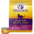 Wellness Complete Health Pate Chicken Entree Grain-Free Canned Cat Food, 3-oz, case of 24 + Wellness Complete Health Natural Grain-Free Salmon & Herring Dry Cat Food, 11.5-lb bag