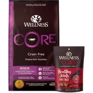 Wellness CORE Grain-Free Marrow Roasts Hearty Turkey Recipe Dog Treats