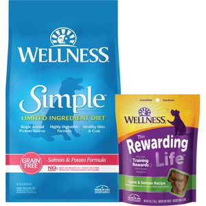 WELLNESS Simple Limited Ingredient Diet Grain-Free Salmon & Potato ...