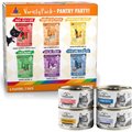 Weruva Cats in the Kitchen Cuties Variety Pack Grain-Free Canned Cat Food, 3.2-oz, case of 12 + American Journey Landmark Seafood & Chicken in Broth Variety Pack Grain-Free Canned Cat Food, 3-oz, case of 12