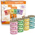Weruva Cats in the Kitchen Variety Pack Grain-Free Cat Food Pouches, 3-oz, case of 12 + Weruva Cats in the Kitchen Cuties Variety Pack Grain-Free Canned Cat Food, 3.2-oz, case of 12