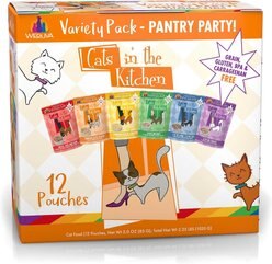 Weruva Cats in the Kitchen Variety Pack Grain-Free Cat Food Pouches, 3-oz, case of 12 + Weruva Cats in the Kitchen Cuties Variety Pack Grain-Free Canned Cat Food, 3.2-oz, case of 12 slide 2 of 9
