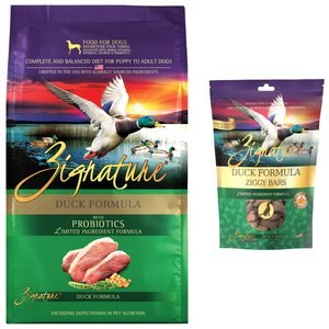 signature duck dog food