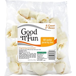 Good 'n' Tasty Chew Bones 4-in Dog Treats, 8 count