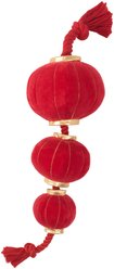 Frisco Lunar New Year Lantern Plush with Rope Squeaky Dog Toy