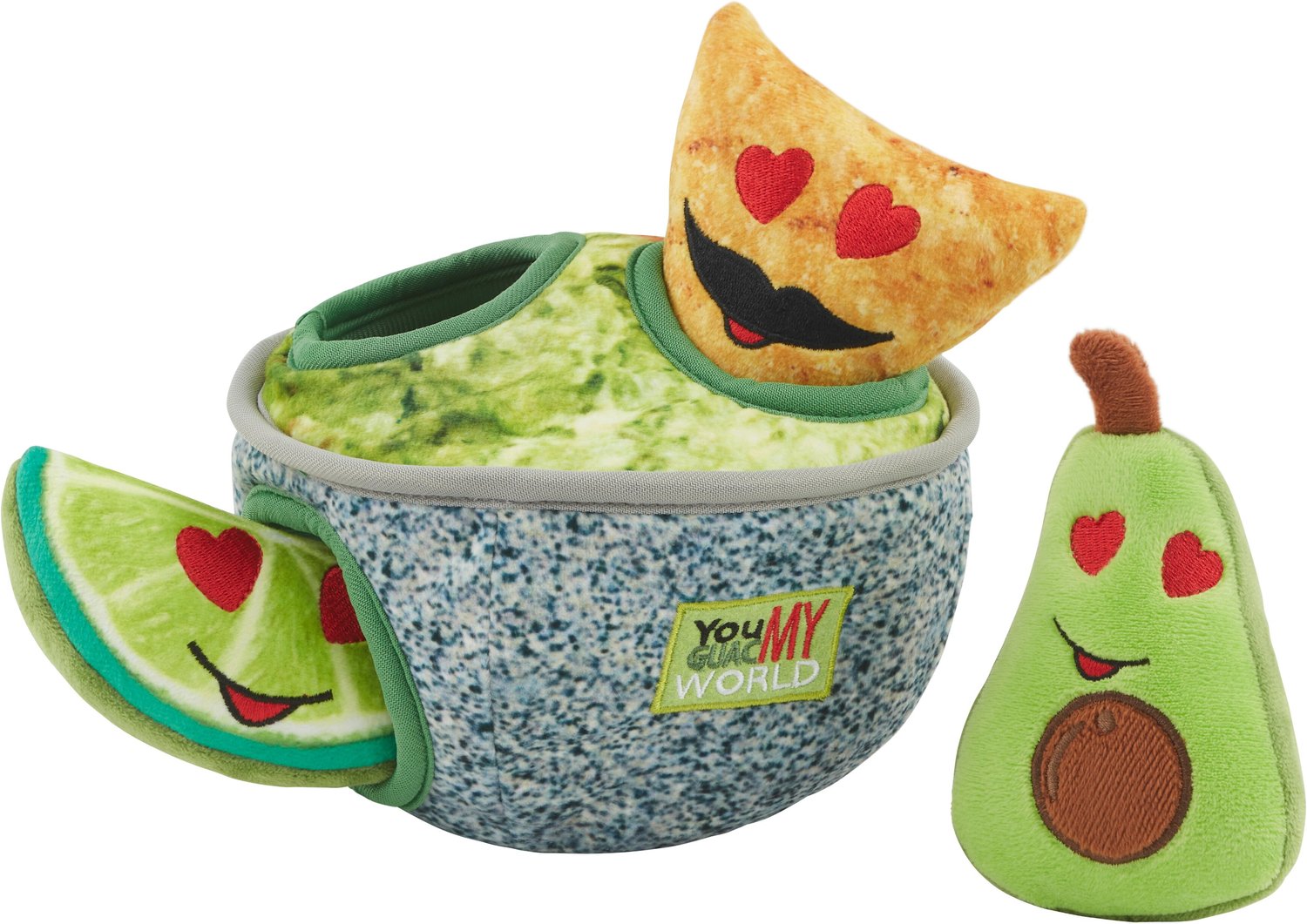 hide and seek guacamole dog toy