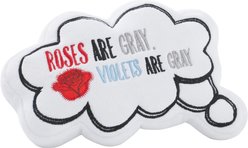 Frisco Valentine Be My Valentine Thought Bubble Reversible Plush Squeaky Dog Toy, Medium/Large