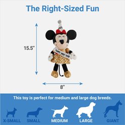 Disney Mickey & Minnie Mouse Plush Squeaky Dog Toy, 2 count slide 2 of 3